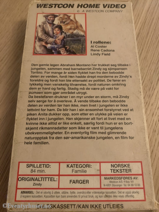 Zindy - The Swamp Boy. Vhs Slipcase.