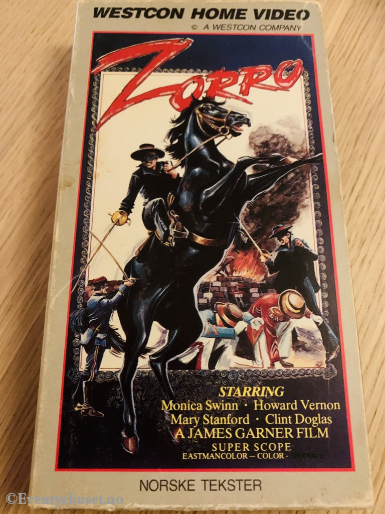 Zorro. Vhs Slipcase.