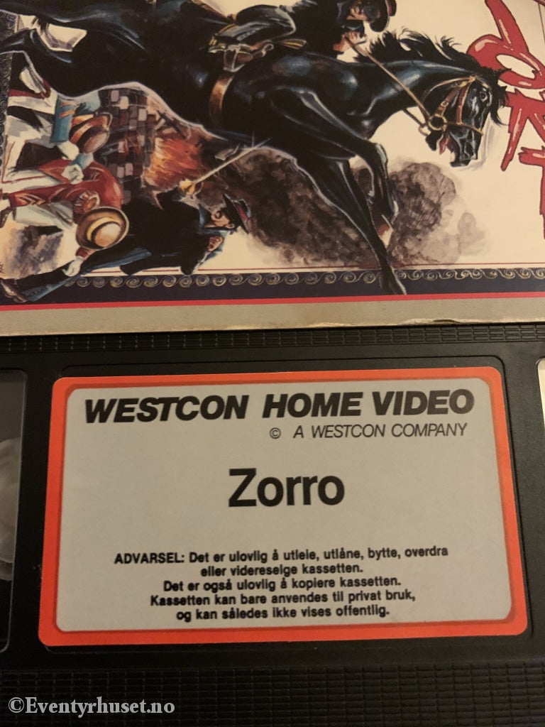Zorro. Vhs Slipcase.