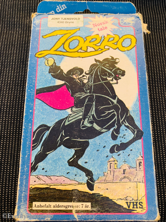 Zorro. VHS slipcase.