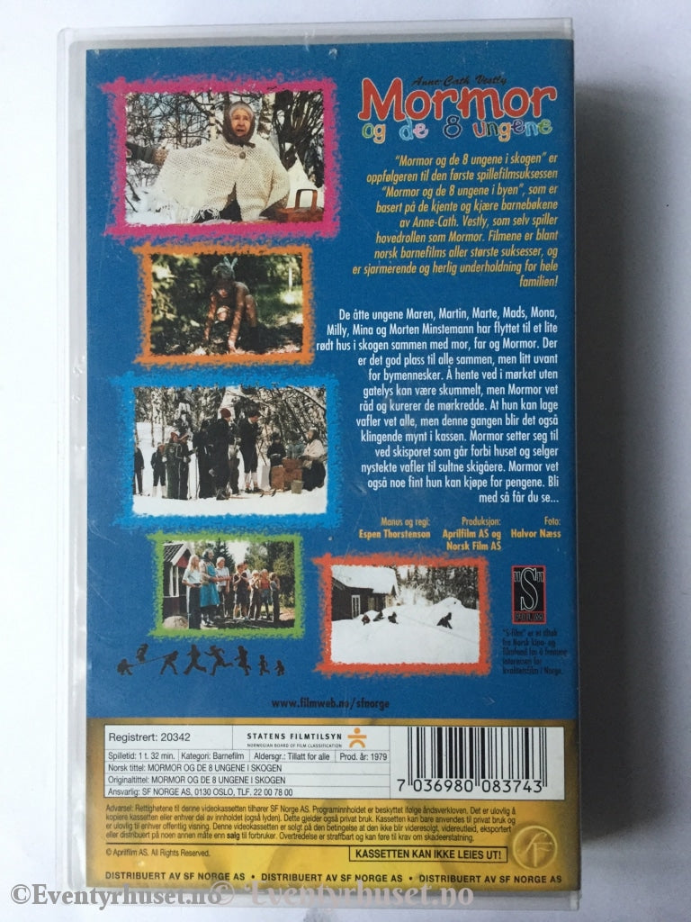 Anne - Cath Vestly. Mormor Og De 8 Ungene I Skogen. 1979. Vhs. Vhs
