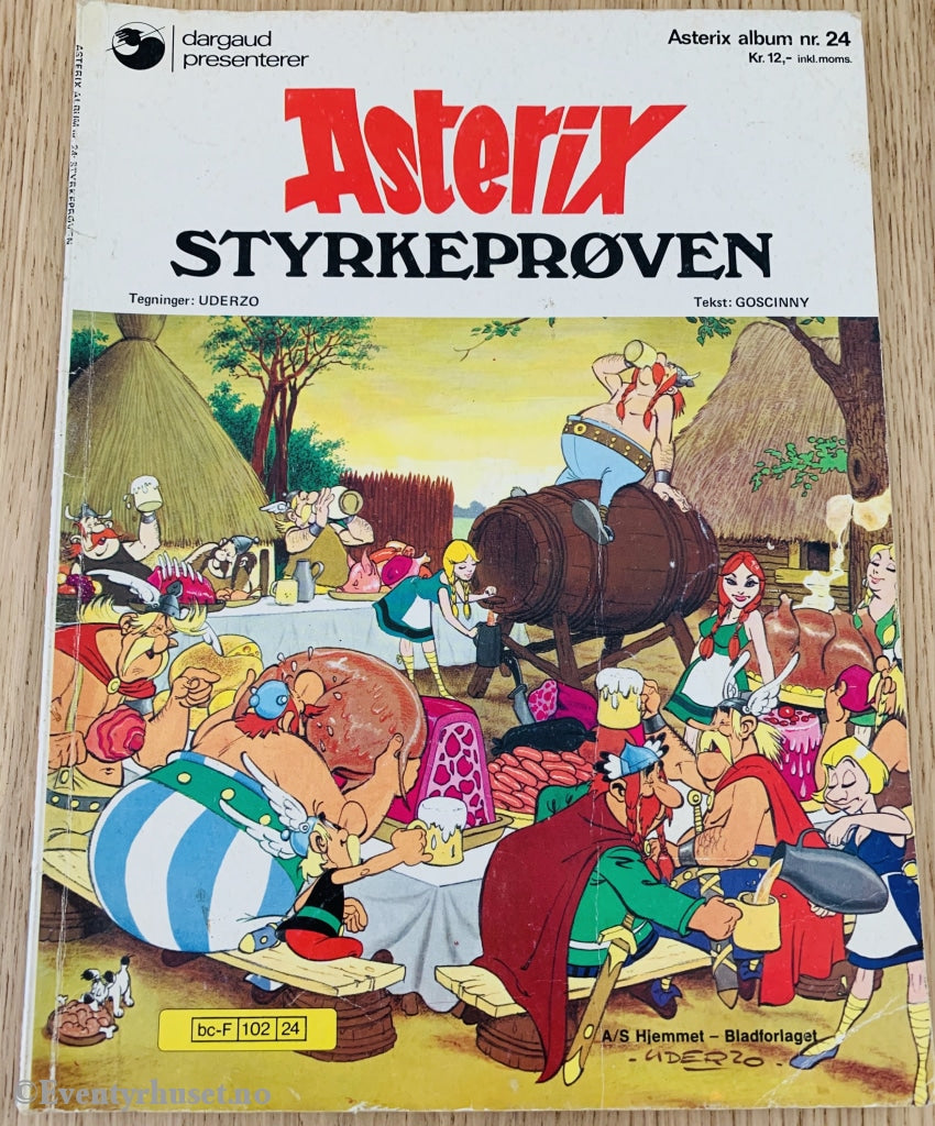 Asterix Album Nr. 24. Og Styrkeprøven. 1979. Tegneseriealbum