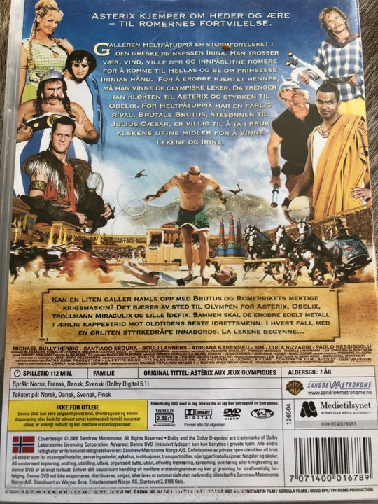 Asterix Og De Olympiske Leker. 2008. Dvd. Dvd