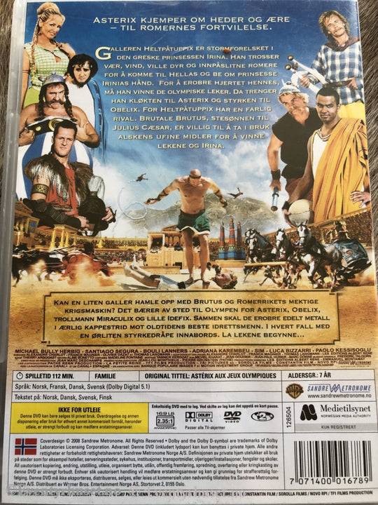 Asterix Og De Olympiske Leker. 2008. Dvd. Dvd