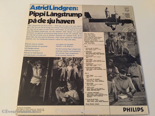 Astrid Lindgren. Pippi Långstrump På De Sju Haven. Lp. Lp Plate