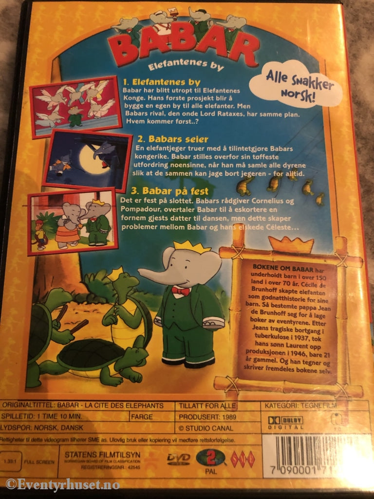 Babar. 1989. Elefantenes By. Dvd. Dvd