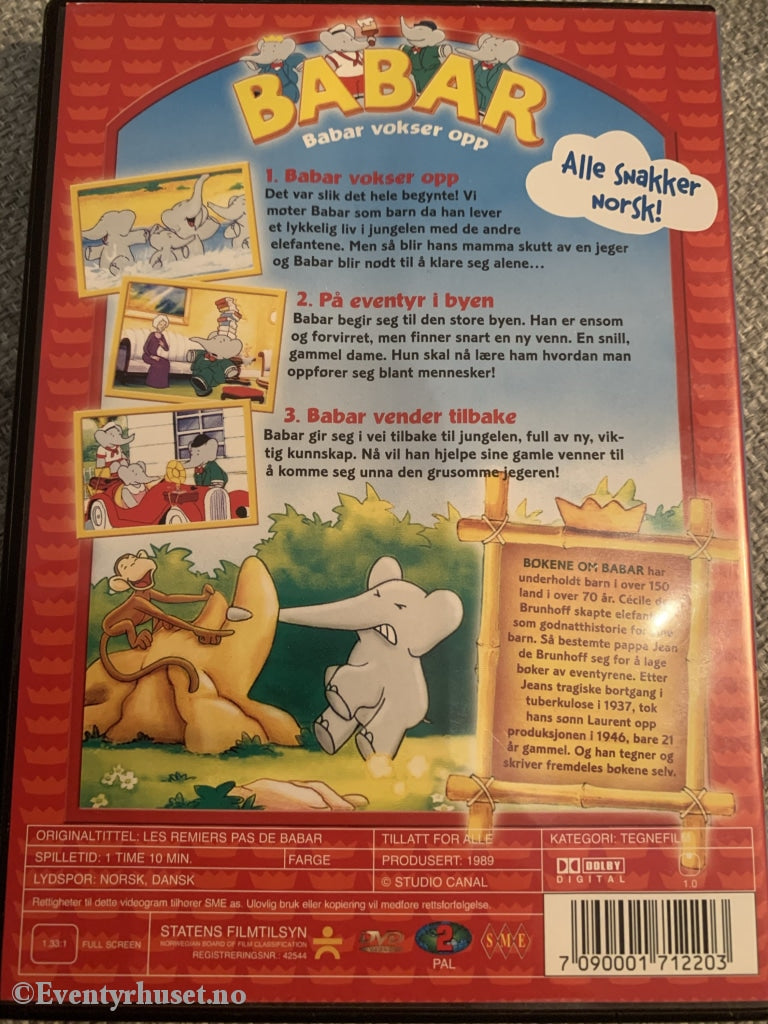Babar Vokser Opp. 1989. Dvd. Dvd