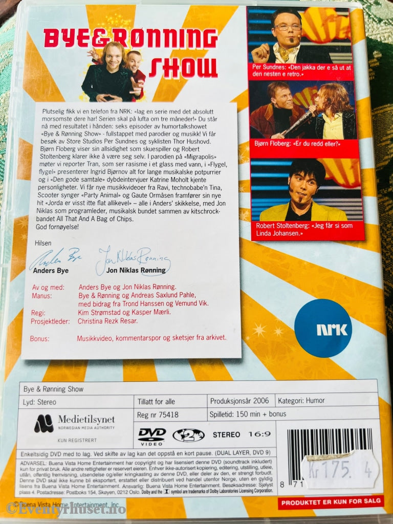 Bye & Rønning Show (Nrk). 2006. Dvd. Dvd