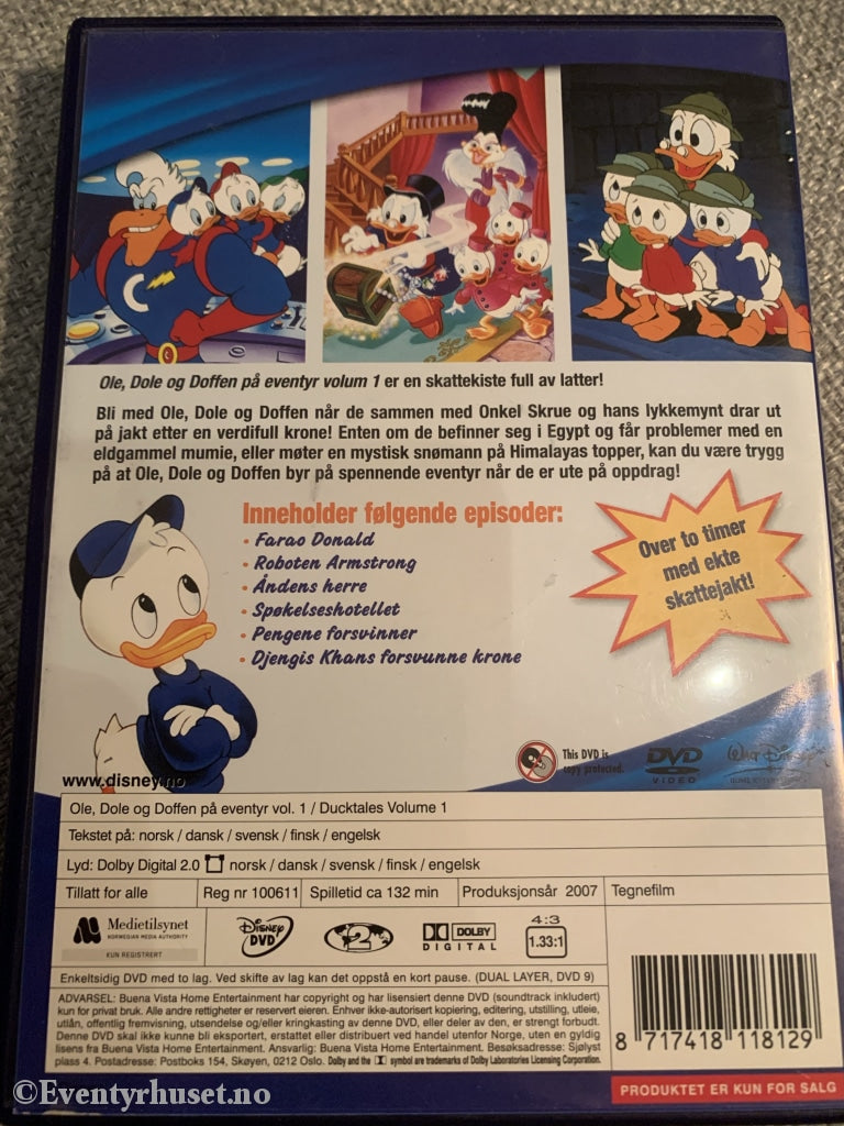 Disney Dvd. Ole Dole Doffen På Eventyr. Vol. 1. Dvd