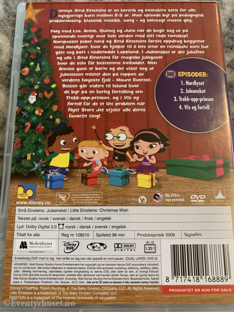 Disney Dvd. Små Einsteins. Vol. 5. Juleønsker. 2008. Dvd