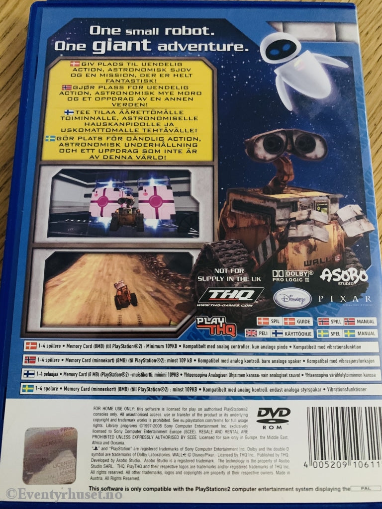 Disney Pixar. Wall-E. Ps2. Ps2