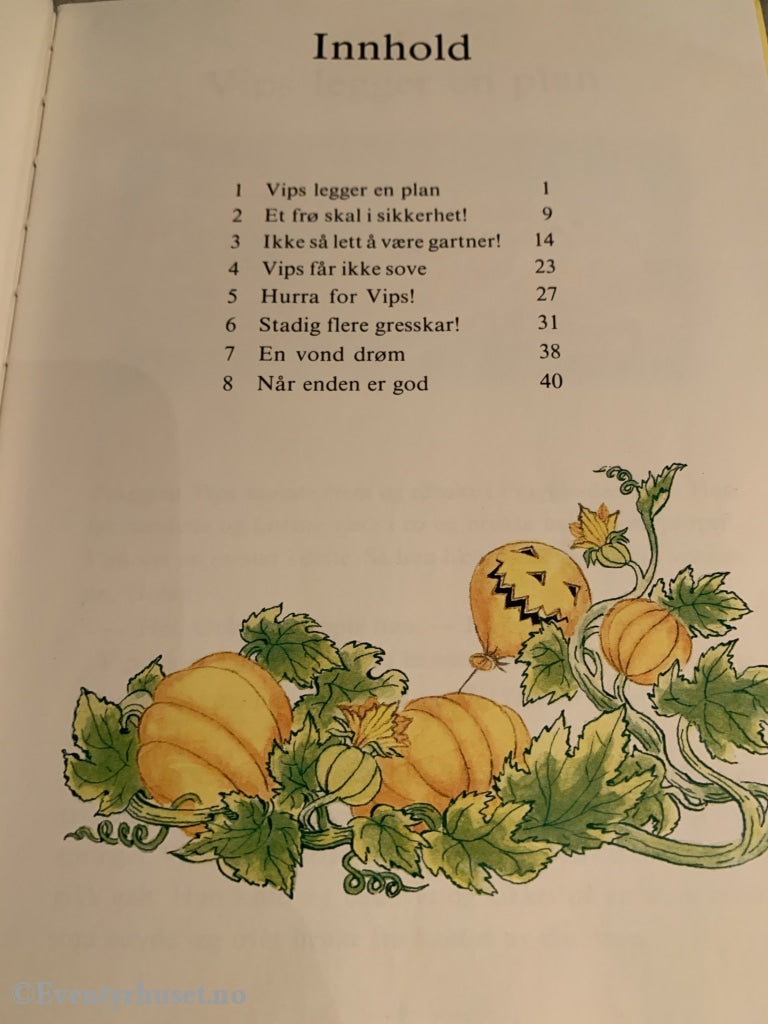 En Fragglebok - Jim Hensons Vips Og Gresskarfrøet. 1984. Fortelling