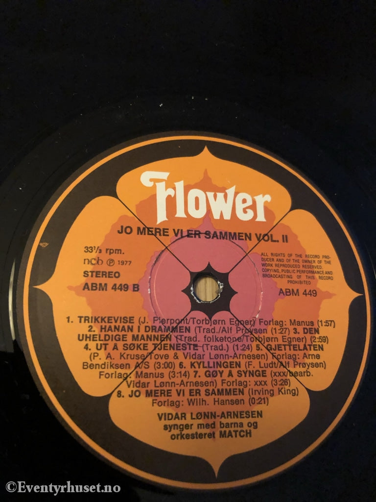 Jo Mere Vi Er Sammen. Vol. 2. 1977. Lp. Lp Plate