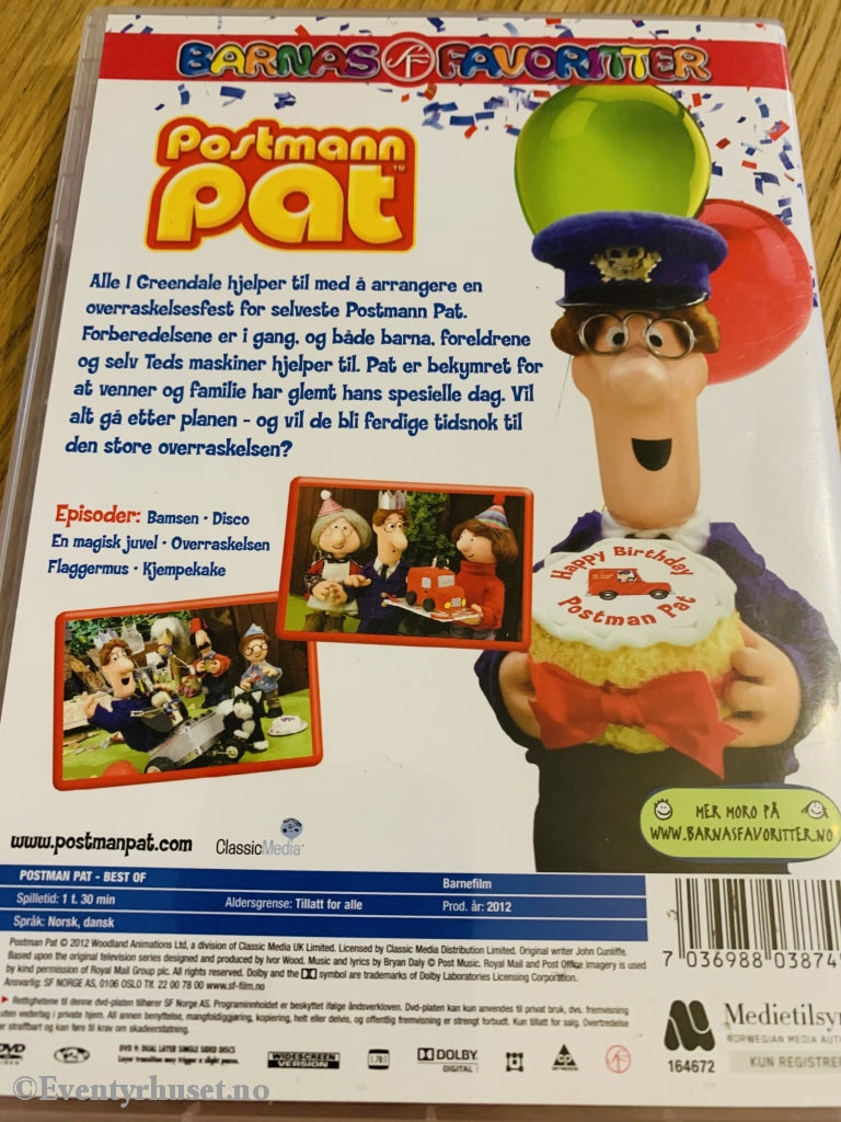 Postmann Pat. Hipp-Hurra For Pat! Dvd. Dvd