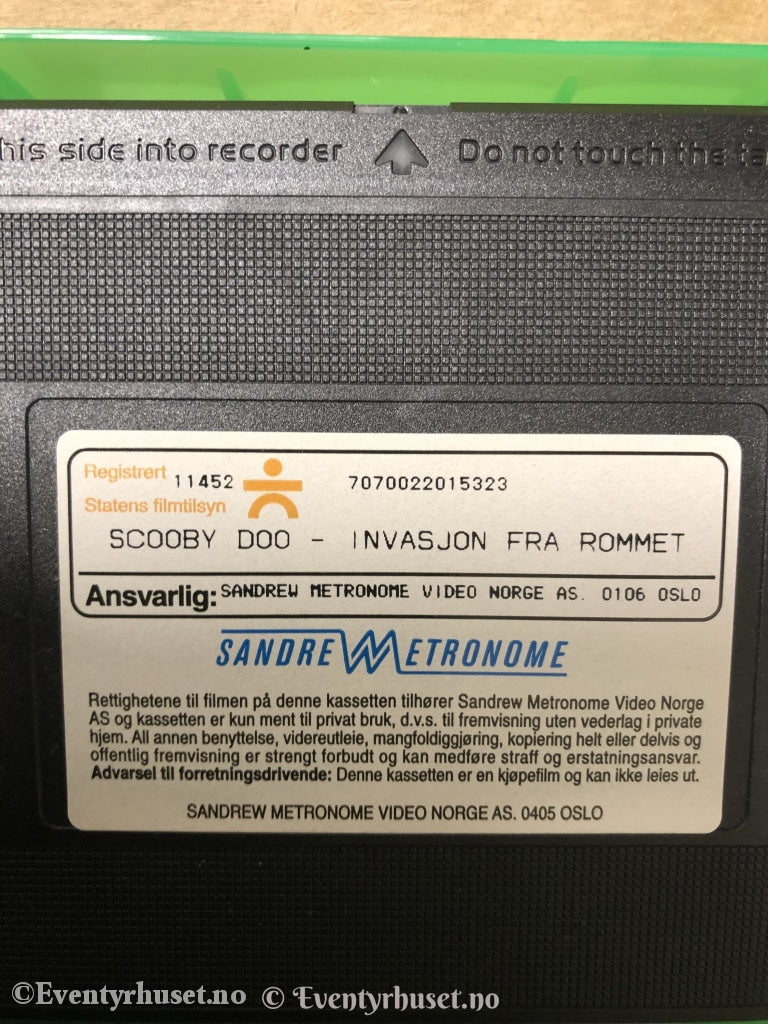 Scooby-Doo. Invasjon Fra Rommet. 2000. Vhs. Vhs