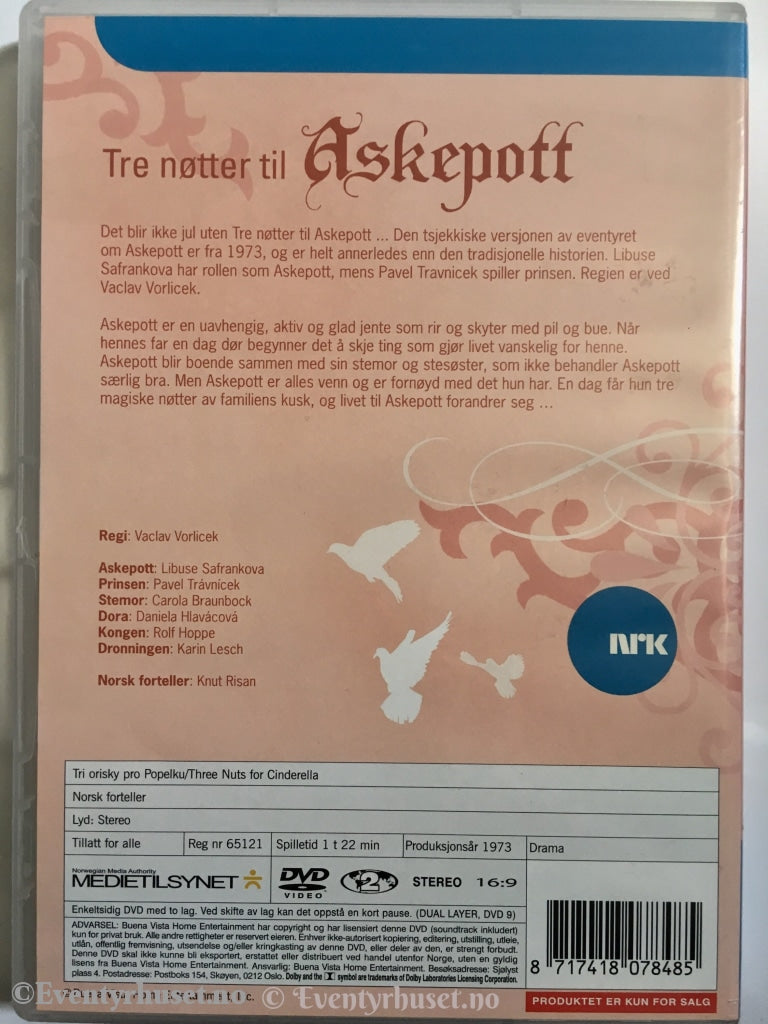 Tre Nøtter Til Askepott. Dvd. Dvd