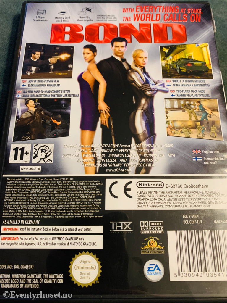 007 - Everything or Nothing. Gamecube.