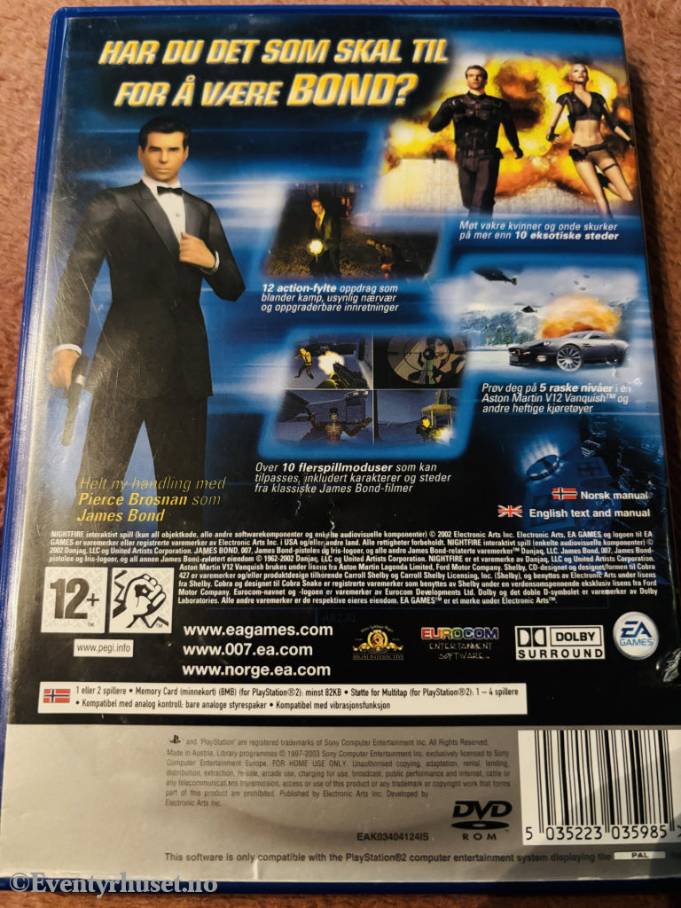 007: Nightfire. PS2.