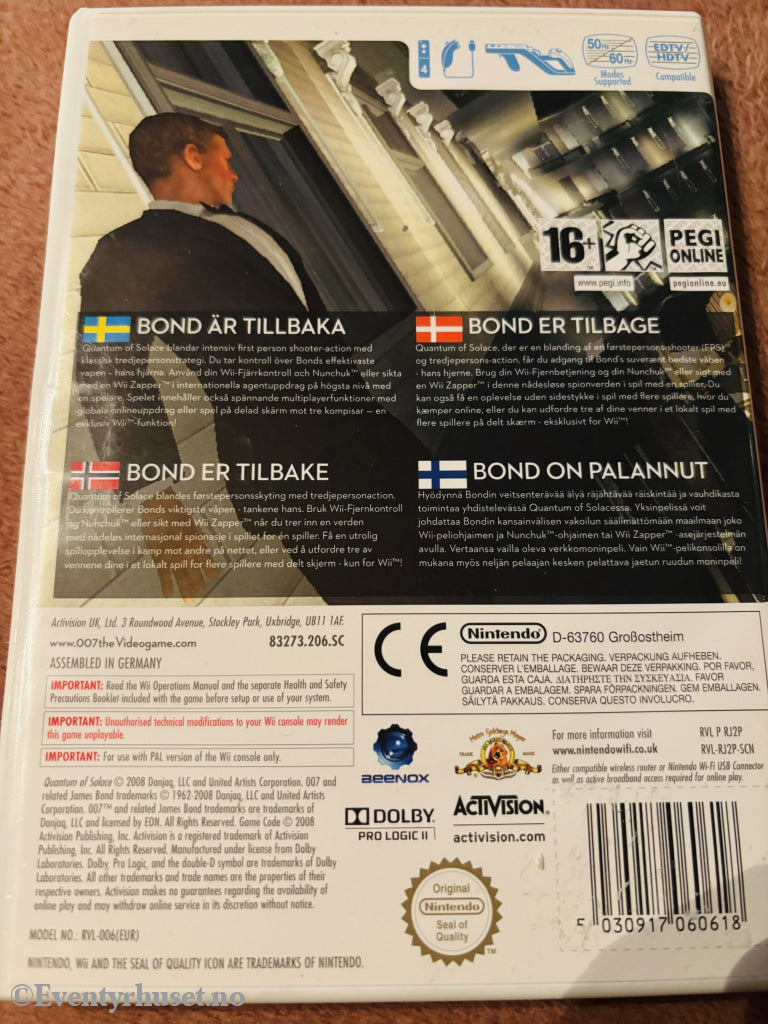007: Quantum of Solace. Nintendo Wii.