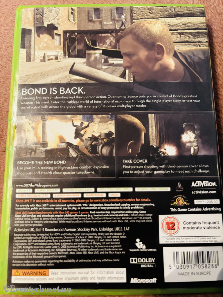 007: Quantum of Solace. Xbox 360.