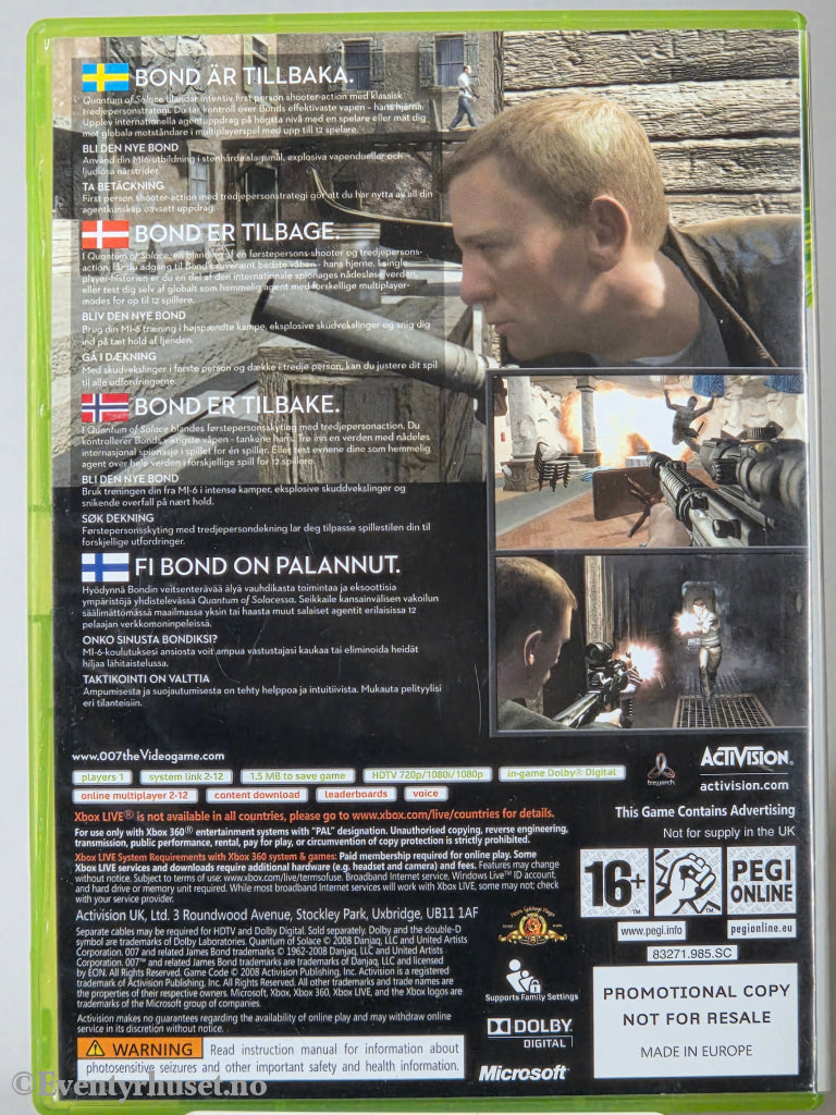 007: Quantum of Solace. Xbox 360