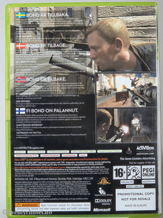 007: Quantum of Solace. Xbox 360
