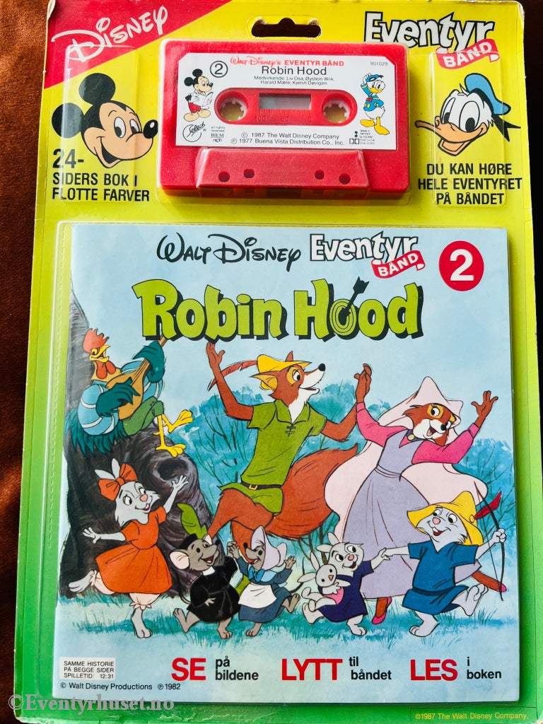 02 Disney Eventyrbånd. Robin Hood. Komplett I Eske. Eventyrbånd