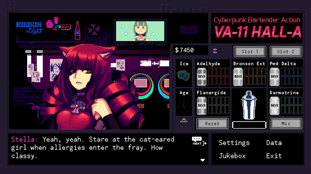 VA-11 Hall-A: Cyberpunk Bartender Action PC Steam CD Key