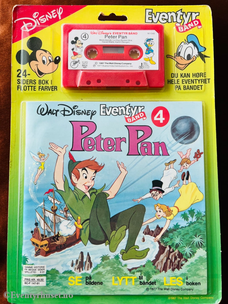 04 Disney Eventyrbånd. Peter Pan. Komplett I Eske. Eventyrbånd