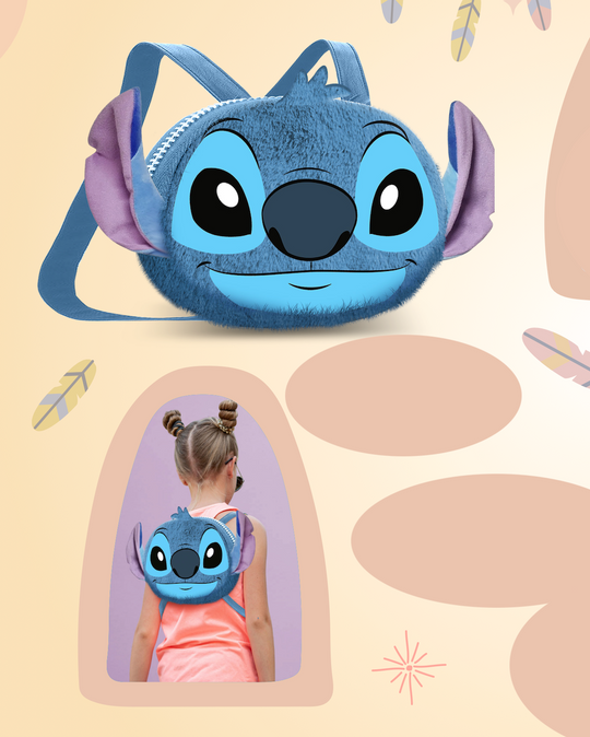 STITCH - Love - Mini Heady Fur Backpack '25x20x15cm'