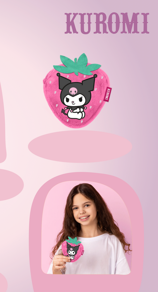 KUROMI - Strawberry - Fur Coin Purse '12x11x2cm'