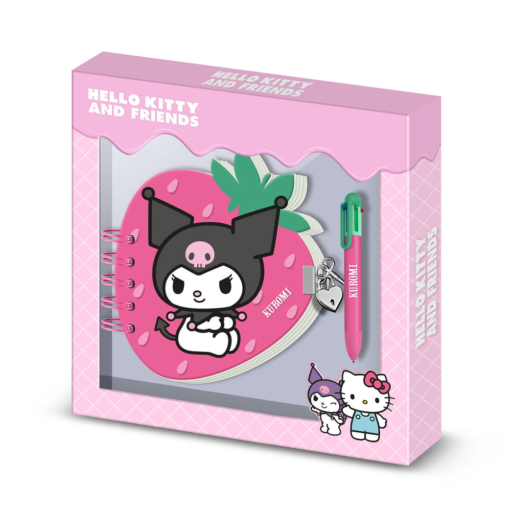 KUROMI - Strawberry - Gift Box - Diary + Pen
