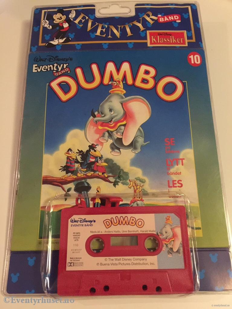 10 Disney Eventyrbånd. Dumbo. Komplett I Eske. Eventyrbånd
