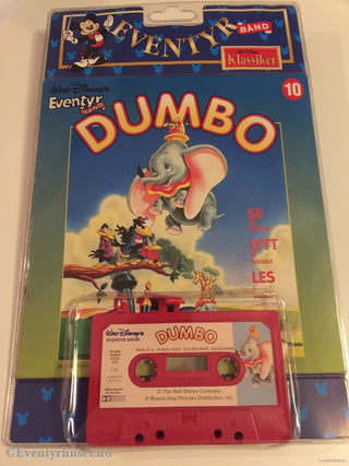 10 Disney Eventyrbånd. Dumbo. Komplett i eske.