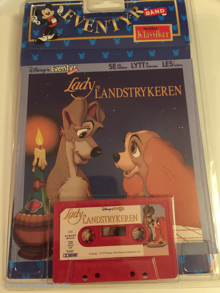 _105 Disney Eventyrbånd. Lady Og Landstrykeren. Komplett I Eske. Eventyrbånd