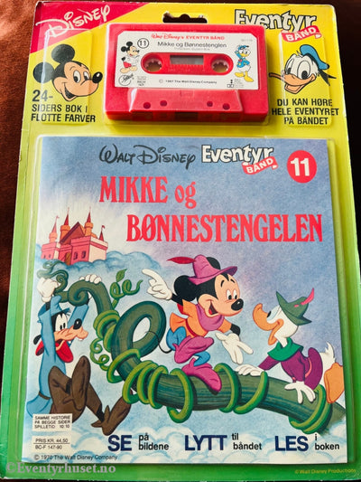 11 Disney Eventyrbånd. Mikke og Bønnestengelen. Komplett i eske.