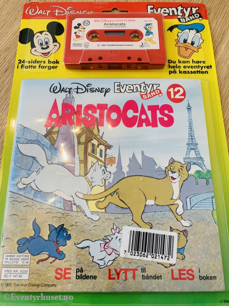 12 Disney Eventyrbånd - Aristocats. Komplett I Uåpnet Eske!