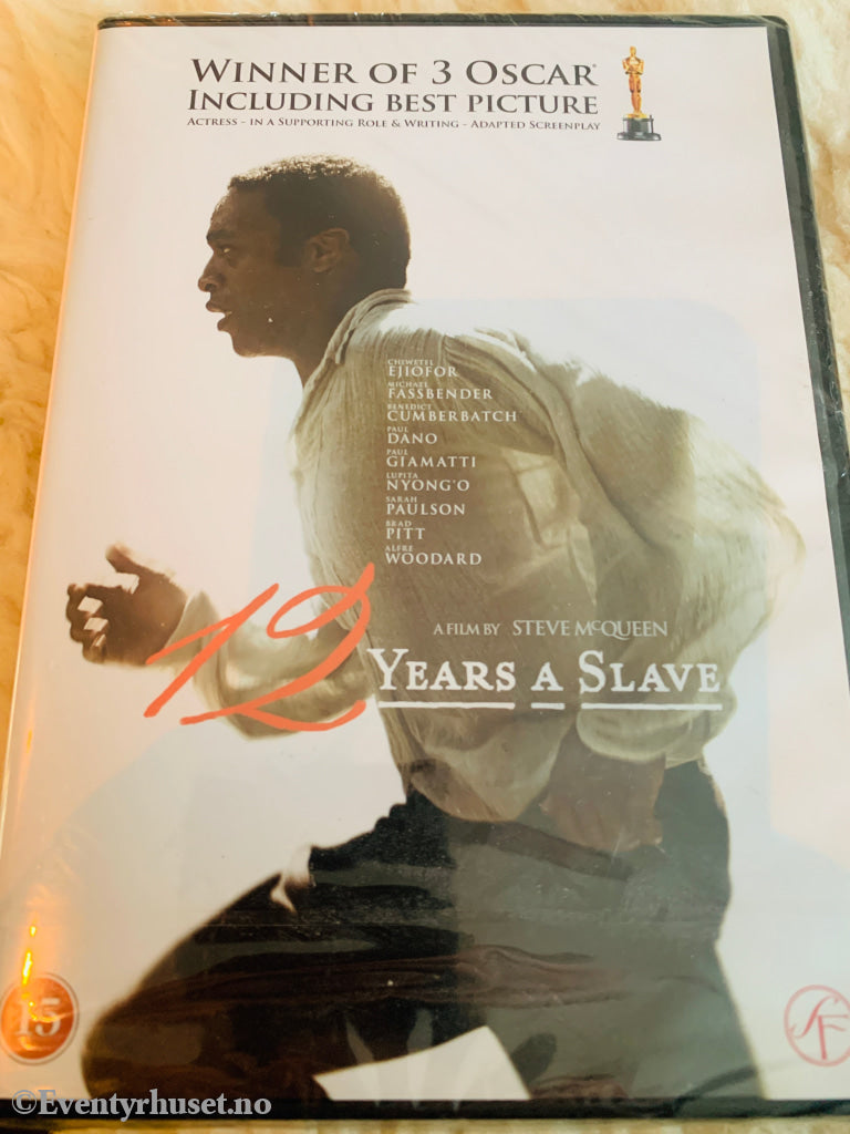 12 Years A Slave. 2013. DVD. Ny i plast!