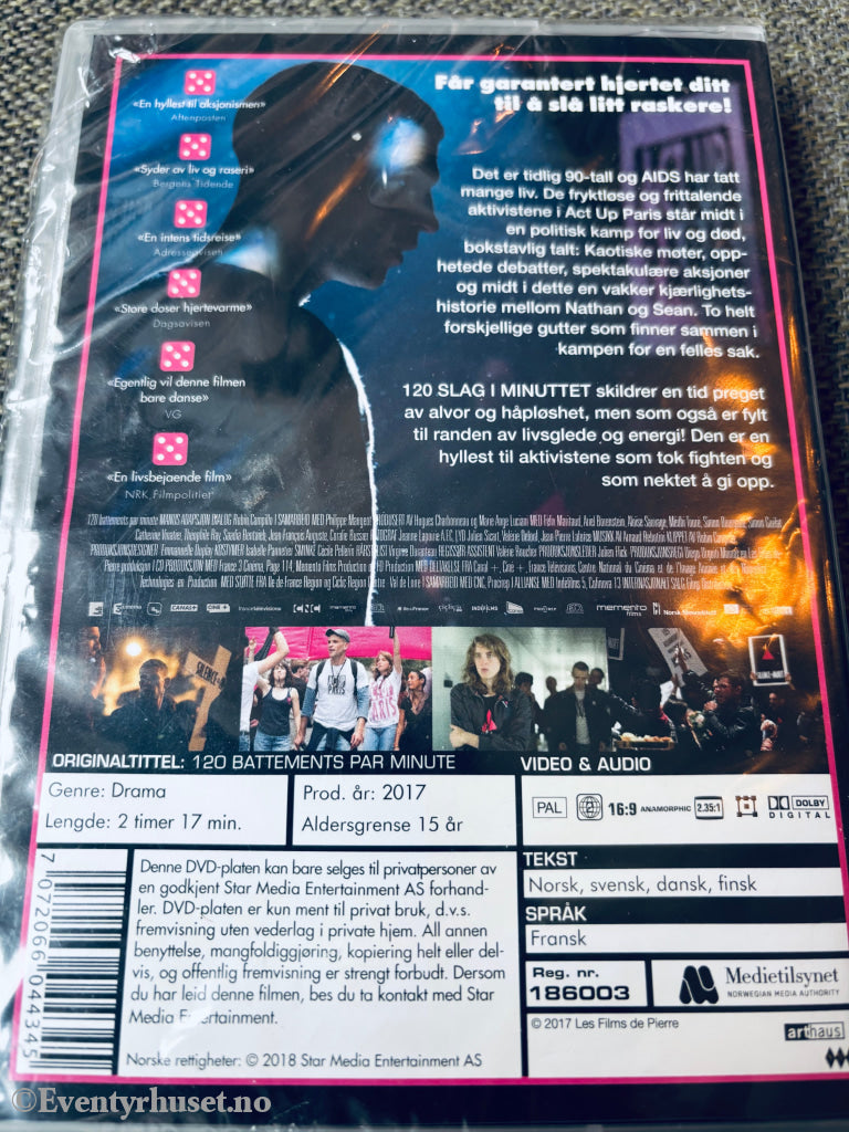 120 slag i minuttet. DVD. Ny i plast!