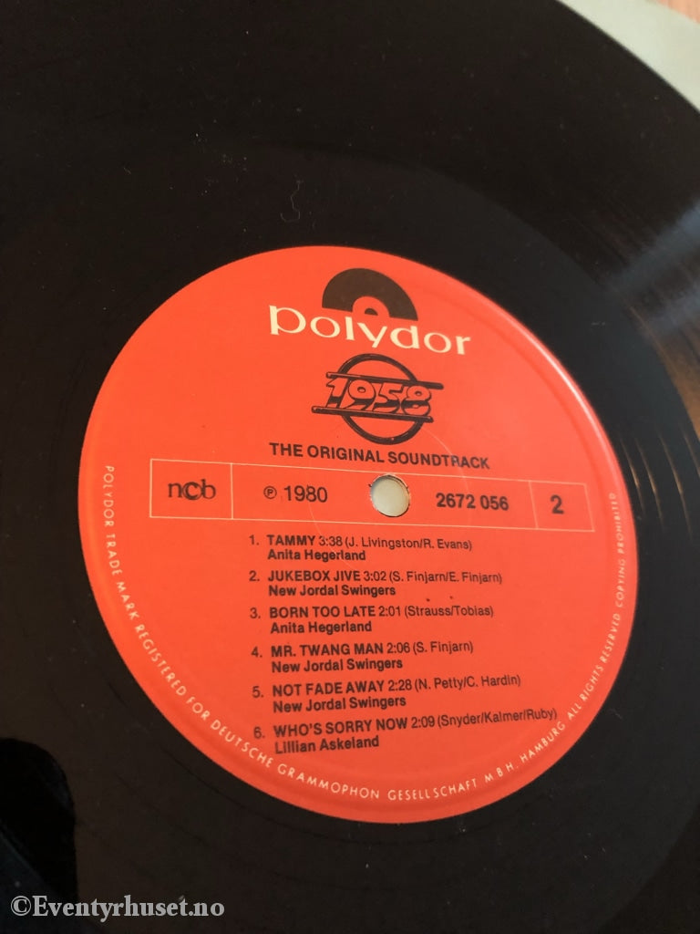 1958. The Original Soundtrack Fra Filmen 1980. Lp. Lp Plate