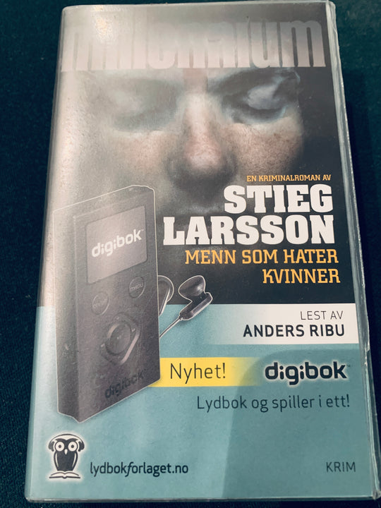 Stieg Larsson. Menn som hater kvinner. Lydbok (digikort) og spiller i ett!