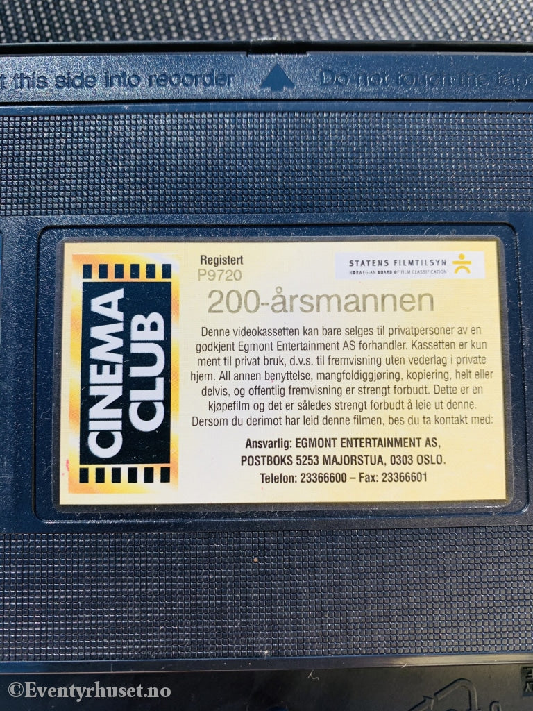 200-Årsmannen. 1999. Vhs. Vhs