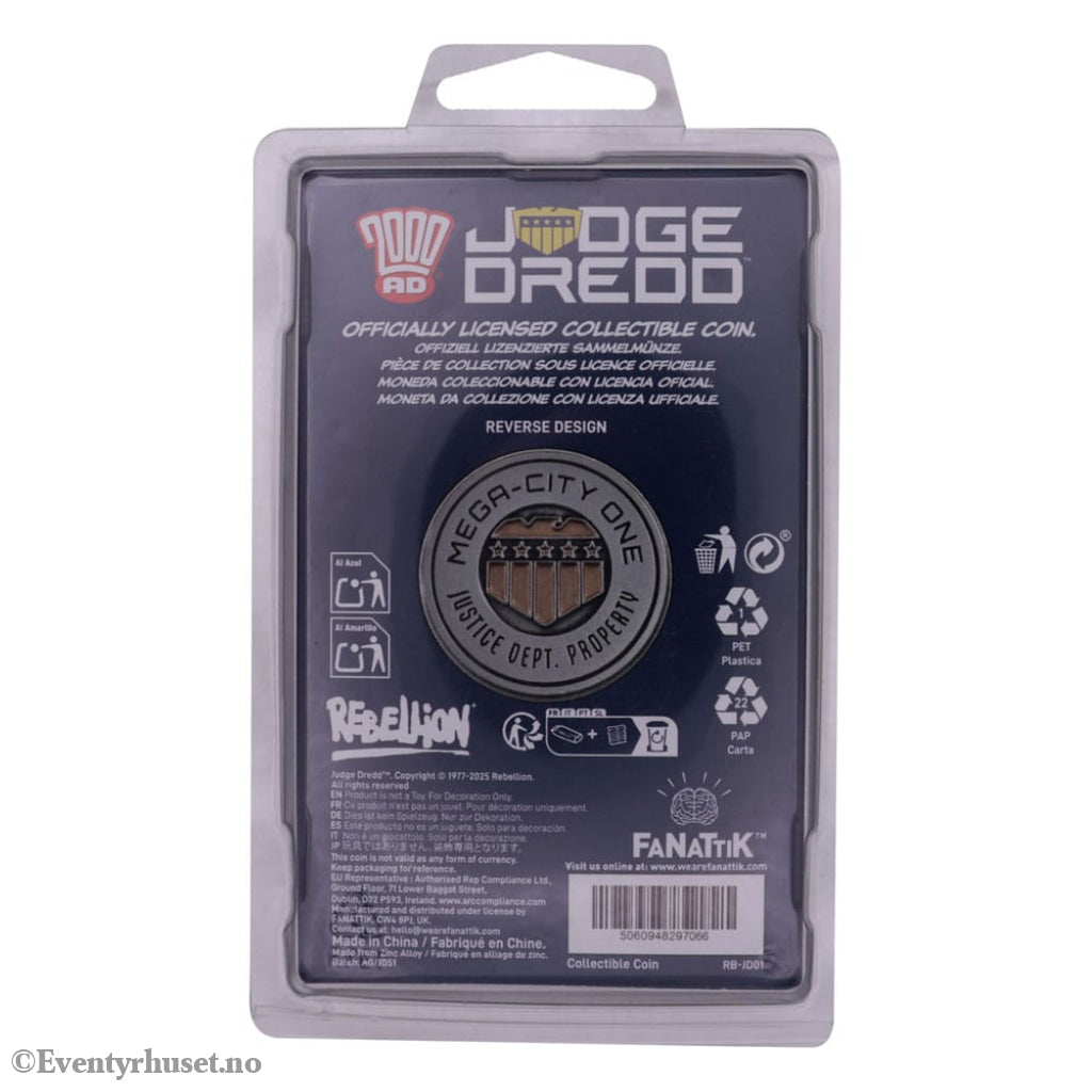 2000 AD Collectable Coin Judge Dredd Mega-City One Limited Edition Collectibles