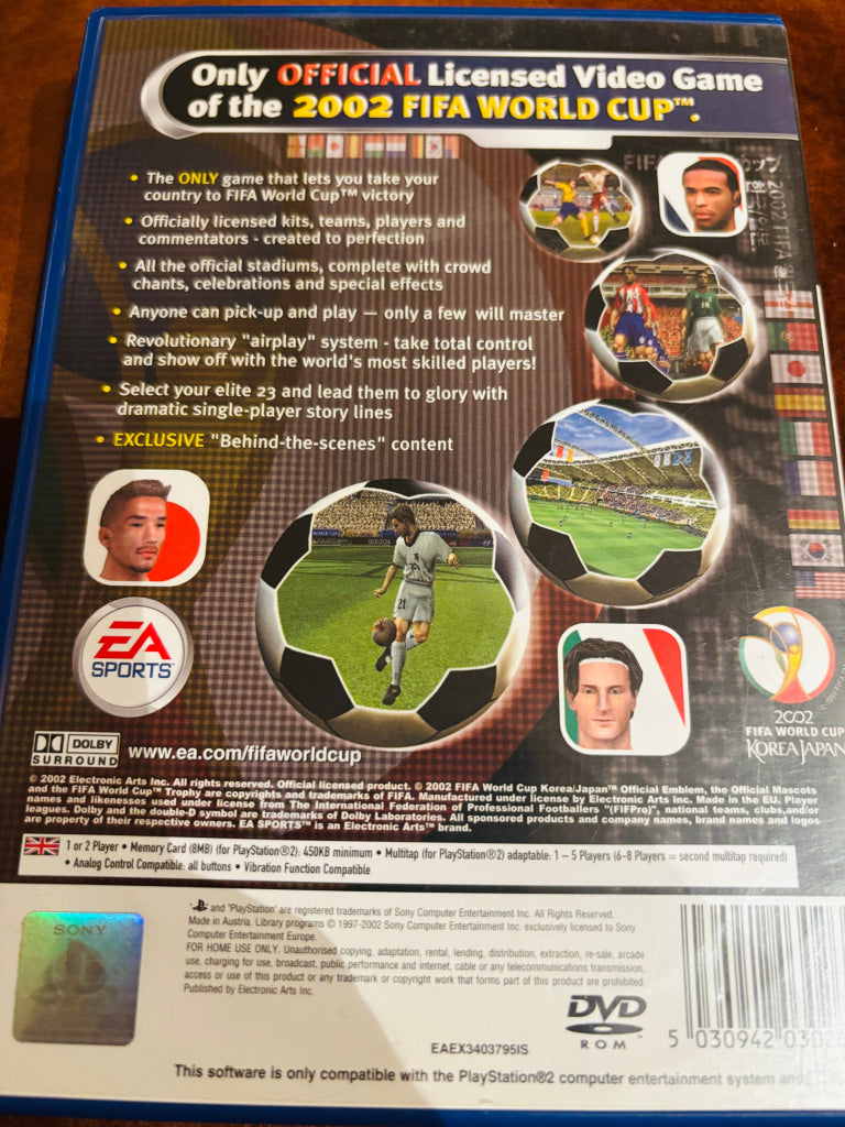 2002 FIFA World Cup. PS2.