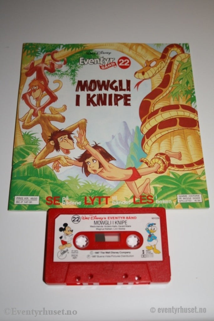 22 Disney Eventyrbånd - Mowgli I Knipe