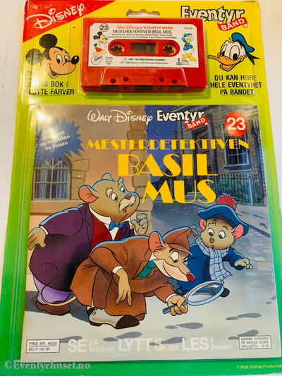 23 Disney Eventyrbånd - Mesterdetektiven Basil Mus. Komplett i uåpnet eske!