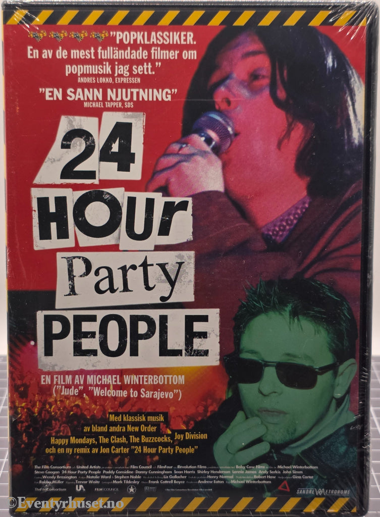 24 Hour Party People (2002). DVD. Ny i plast!