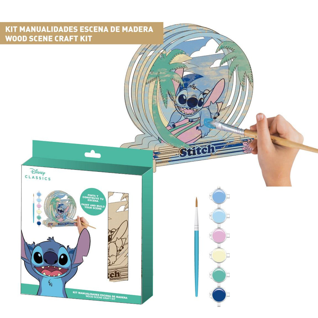 STITCH  - Wood Model Kit - Paint & Built your Scene