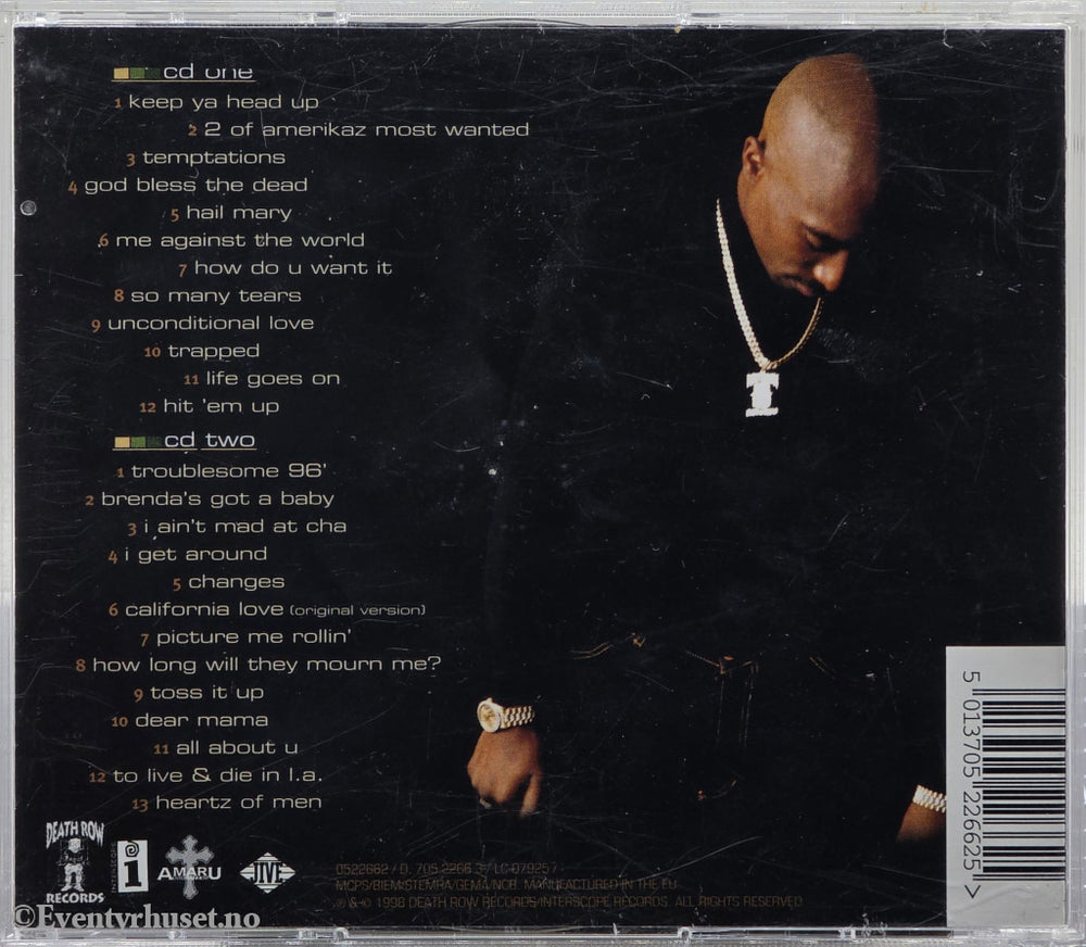 2Pac – Greatest Hits. 1998. CD.