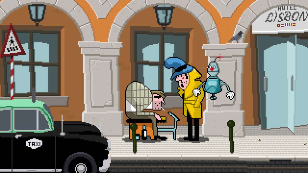 Detective Case and Clown Bot in: Murder in the Hotel Lisbon PC Steam CD Key